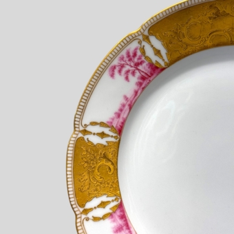 Тарелка из Пурпурового сервиза, Россия, Императорский Фарфоровый Завод, 1905 г., Кремер Э.Я.