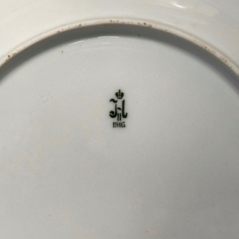 Тарелка из Пурпурового сервиза, Россия, Императорский Фарфоровый Завод, 1905 г., Кремер Э.Я.