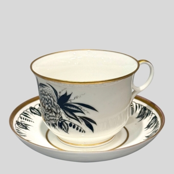 ​Чайная пара "Роза и гвоздика", Россия, ГФЗ, 1920 г.