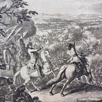Гравюра "Победа над турками в битве при Кагуле", Германия, 1770 г.
