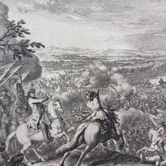 Гравюра "Победа над турками в битве при Кагуле", Германия, 1770 г.
