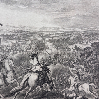 Гравюра "Победа над турками в битве при Кагуле", Германия, 1770 г.
