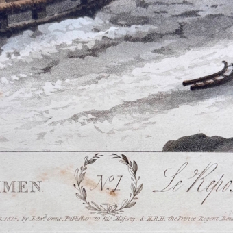 Гравюра «Отдых ямщика», Англия, XIX век