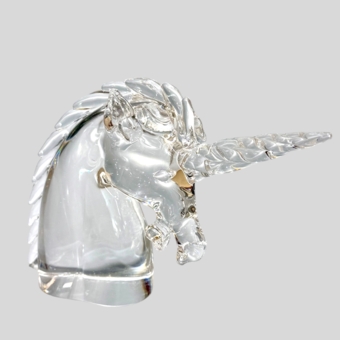 Скульптура «Единорог» для «Cartier», Италия, фирма «Vetreria Archimede Seguso», 1970-1980-е гг.