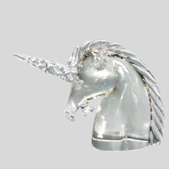 Скульптура «Единорог» для «Cartier», Италия, фирма «Vetreria Archimede Seguso», 1970-1980-е гг.