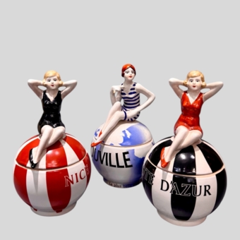 Комплект из 3-х шкатулок в стиле ар-деко, Франция, 1920-е гг.