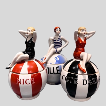 Комплект из 3-х шкатулок в стиле ар-деко, Франция, 1920-е гг.