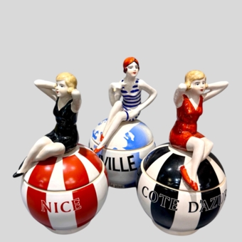 Комплект из 3-х шкатулок в стиле ар-деко, Франция, 1920-е гг.