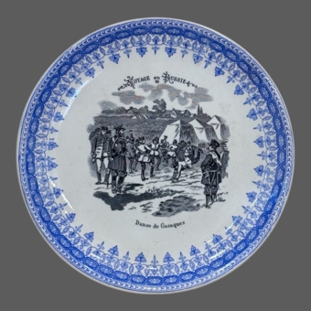 Серия тарелок «Вояж в Россию», Франция, мануфактура «​Terre de Fer HB&Cie», XIX век