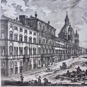​Гравюра «Площадь Навона в Риме», Италия,​ 1763 г.