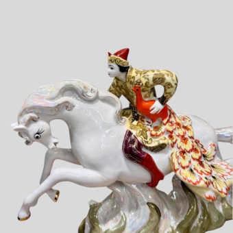 Скульптурная композиция "Иван-царевич с жар-птицей на коне", СССР, ЛЗФИ, 1956-1967 гг., Киселев А.А.