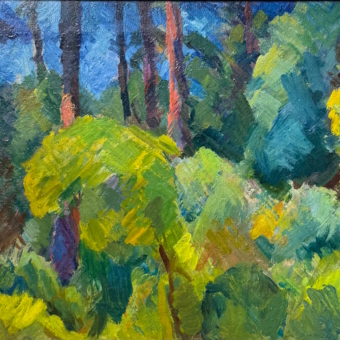 Кабаков И.И., «Лесной пейзаж», 1957-1961 гг.