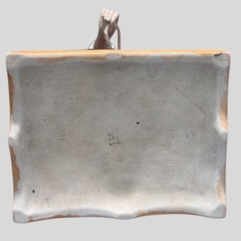 Парные скульптуры «Мужик, плетущий лапоть» и «Пряха», Россия, завод «Попова А.Г.», XIX век