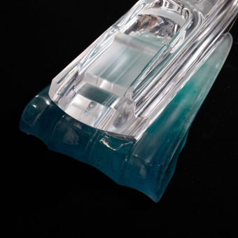 ​Модель яхты "Monaco", Франция, фирма "Daum", 1980-е гг.