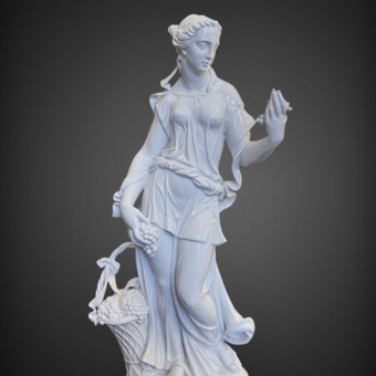 Скульптура «​Деметра», Германия, старейшая Фолькштедтская мануфактура, 1940-е гг., Г. Оппель