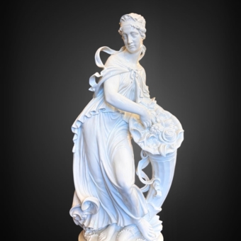 ​Скульптура «Флора», Германия, старейшая Фолькштедтская мануфактура, 1940-е гг., Г. Оппель 