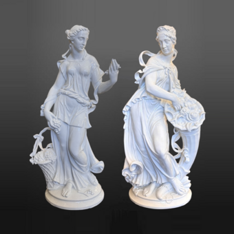 ​Скульптура «Флора», Германия, старейшая Фолькштедтская мануфактура, 1940-е гг., Г. Оппель 