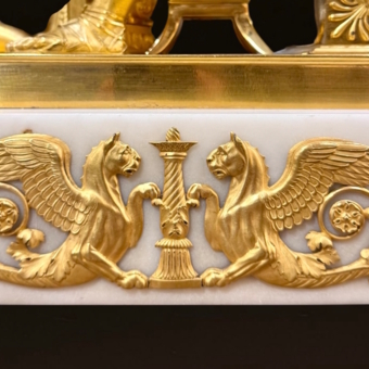 ​Каминные часы "Орфей и Эверидика", Франция, 1800-1810-е гг.