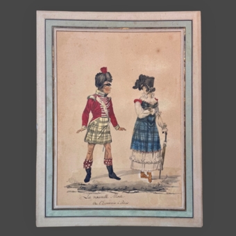 ​К. Верне, "Новая мода, или шотландец в Париже" Франция, 1815 г.