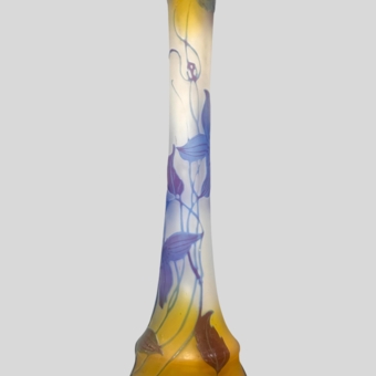 Ваза с цветочным декором, Франция, фирма "Галле", 1900-е гг.