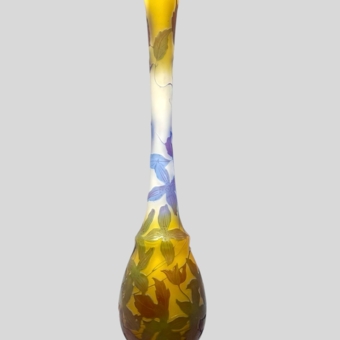 Ваза с цветочным декором, Франция, фирма "Галле", 1900-е гг.