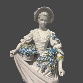 ​Парные скульптуры «Садовник и Садовница», Германия, мануфактура «Зитцендорф», XX век