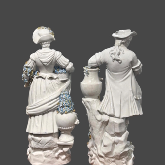 ​Парные скульптуры «Садовник и Садовница», Германия, мануфактура «Зитцендорф», XX век