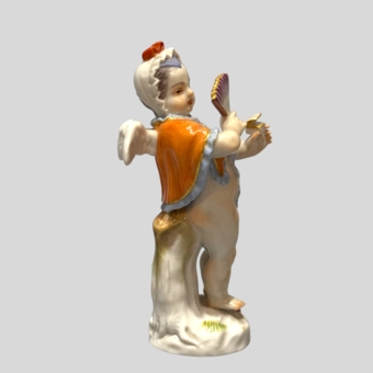 Пять скульптур из серии "Переодетые Амуры", Германия, мануфактура "Мейсен", XX век, Кендлер И.И.