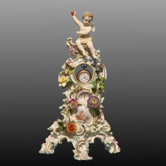 ​Подчасник с амуром, Германия, мануфактура "Мейсен", XIX век