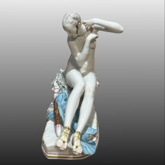 Скульптура "Сидящая Диана", мануфактура "Мейсен", 1924-1934, Шойрих П.П.