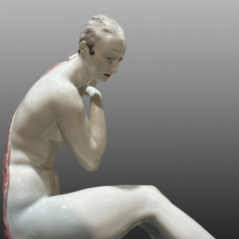 Скульптура "Сидящая Диана", мануфактура "Мейсен", 1924-1934, Шойрих П.П.