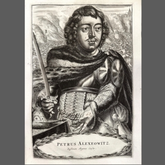 ​Гравюра «Пётр Алексеевич, Великий Государь Всероссийский», Россия, 1884-1891 гг.