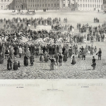 ​Литография «Николаевский дворец в Кремле», Франция, издательство "Дациаро", 1850-е гг.