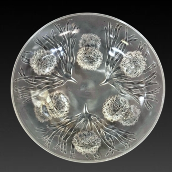 ​Ваза для фруктов «Водоросли и морские ежи», Франция, фирма "Сабино", 1930-е гг.