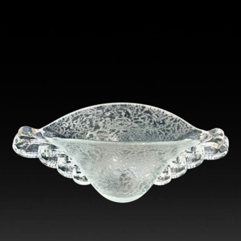 ​Дизайнерская ваза с ручками в виде колец, Франция, фирма "Даум", 1930-е гг., П. Д'Авен