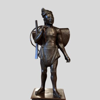 ​Бирманский мужчина с корзиной, Западная Европа, 1910-1920-е гг.