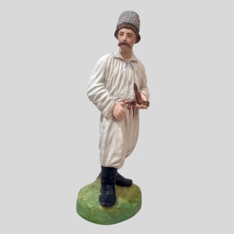 ​Скульптура «Малоросс с трубкой», Россия, завод "Гарднера", 1870-1890-е гг.