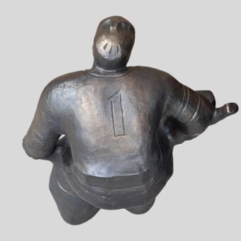 Скульптура "​Вратарь хоккейной сборной советского союза", СССР, 1980 г., Архипов А.А.