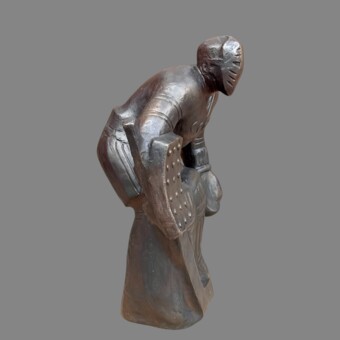 Скульптура "​Вратарь хоккейной сборной советского союза", СССР, 1980 г., Архипов А.А.