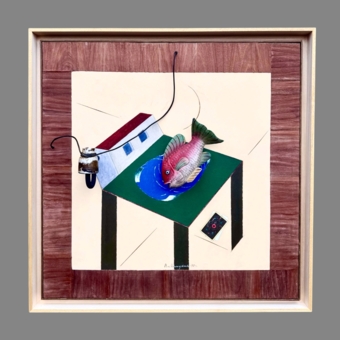Немухин В.Н., Домик с рыбой, 1990 г.