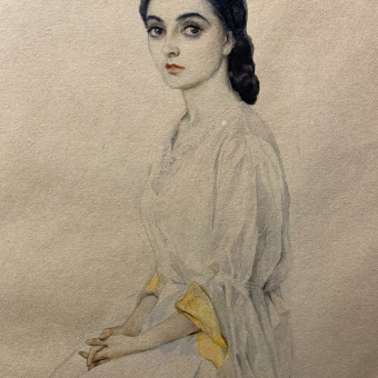 Серов В.А., Портрет балерины, 1945 г.