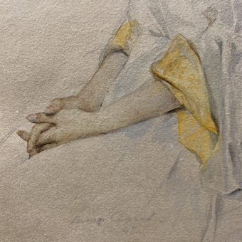 Серов В.А., Портрет балерины, 1945 г.