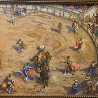 Савицкий Г.К., "Бой быков", 1921 г.