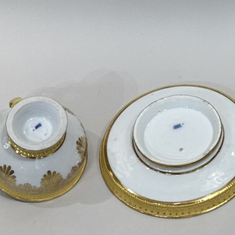 Чайная пара в стиле ампир, Дания, Датская Королевская мануфактура, XIX век
