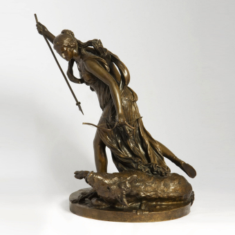 Скульптурная композиция "Диана-охотница", Франция, 1890-е гг.