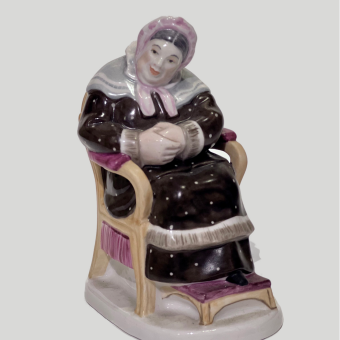 Комплект из 9 статуэток гоголевских персонажей, СССР, ЛФЗ, 1950-е гг.