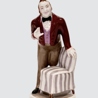 Комплект из 9 статуэток гоголевских персонажей, СССР, ЛФЗ, 1950-е гг.